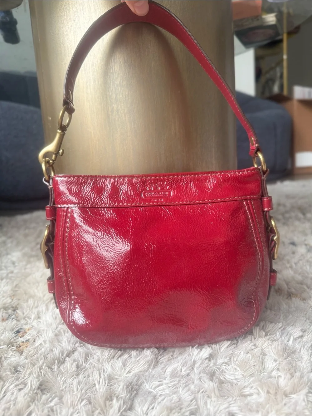 COACH 2008 RED MINI ZOE
